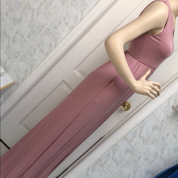 GIRLY & FLIRTY MAUVE MAXI w/ pockets - Picture 6 of 8